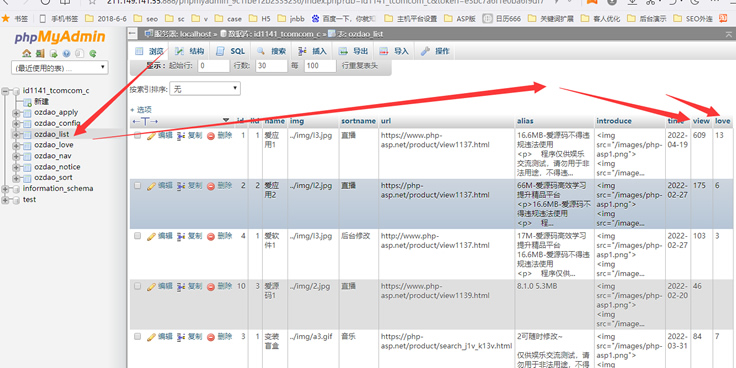 id1141特惠多页版导航源码出售如何修改点赞数&访问量