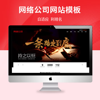 网络公司自适应模板源码